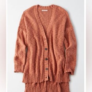 American Eagle Burnt Orange Cardigan